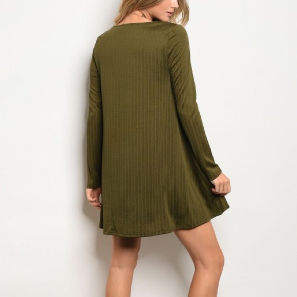 Olive green dress - Picture 3 of 3